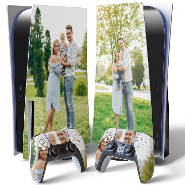 Skinstech® Customize your own premium vinyl decal for PS5 digital-disc