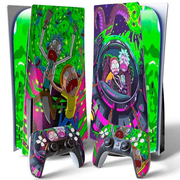Skinstech® Rick and Morty Edition Premium Vinyl Decal for PS5