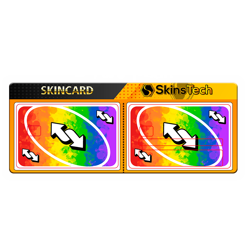SKINCARD Skinstech® letter UNO Design decal for card