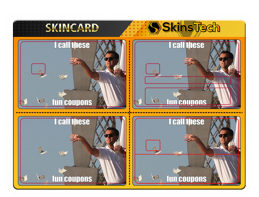 SKINCARD Skinstech® I call these fun coupons Sticker design for card