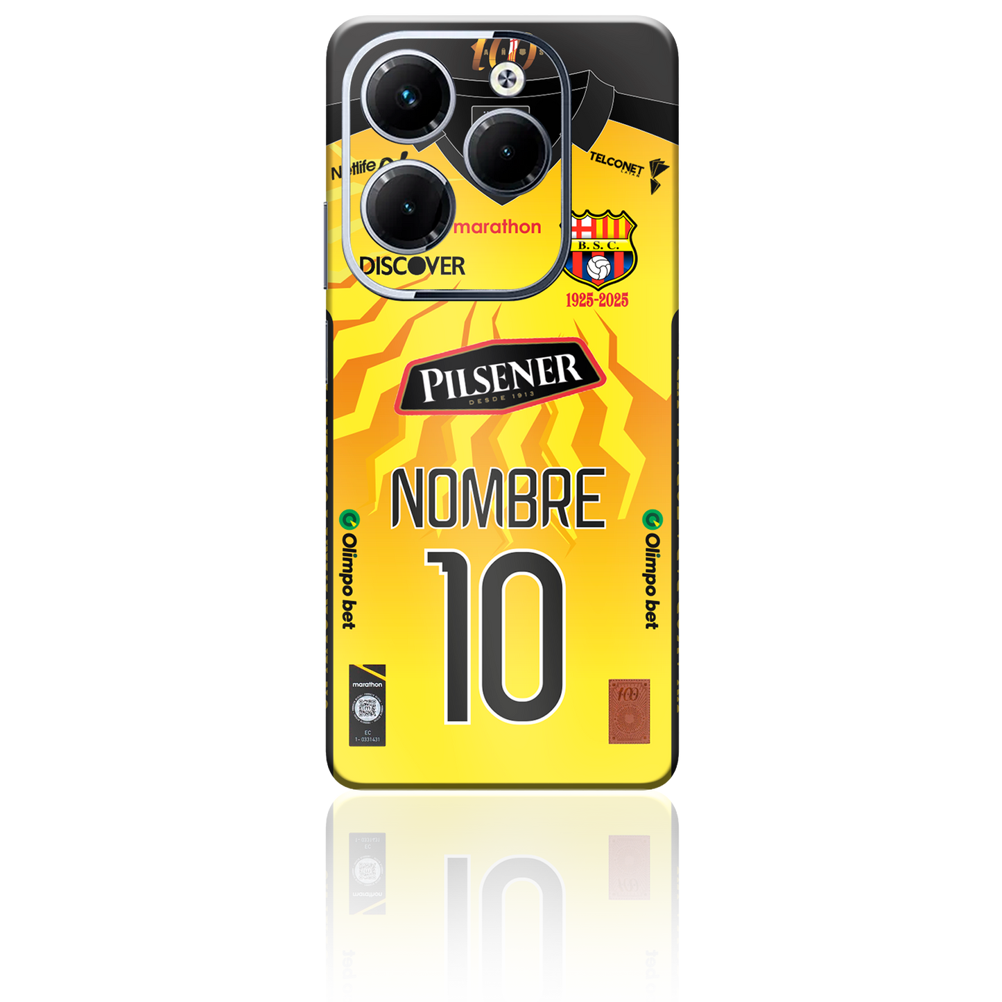 Infinix Skin Personalizado de Bsc 2025 para hot 20, hot 30, note 30 pro, hot 40, note 40 pro