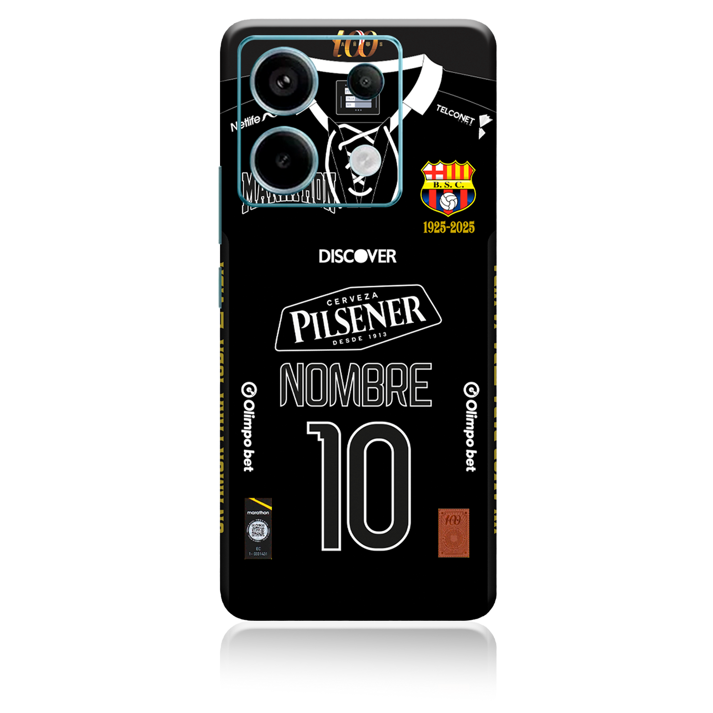 XIaomi-Poco Skin Personalizado de BSC 2025 alterno negro para redmi note 11, 12, 13 pro, etc