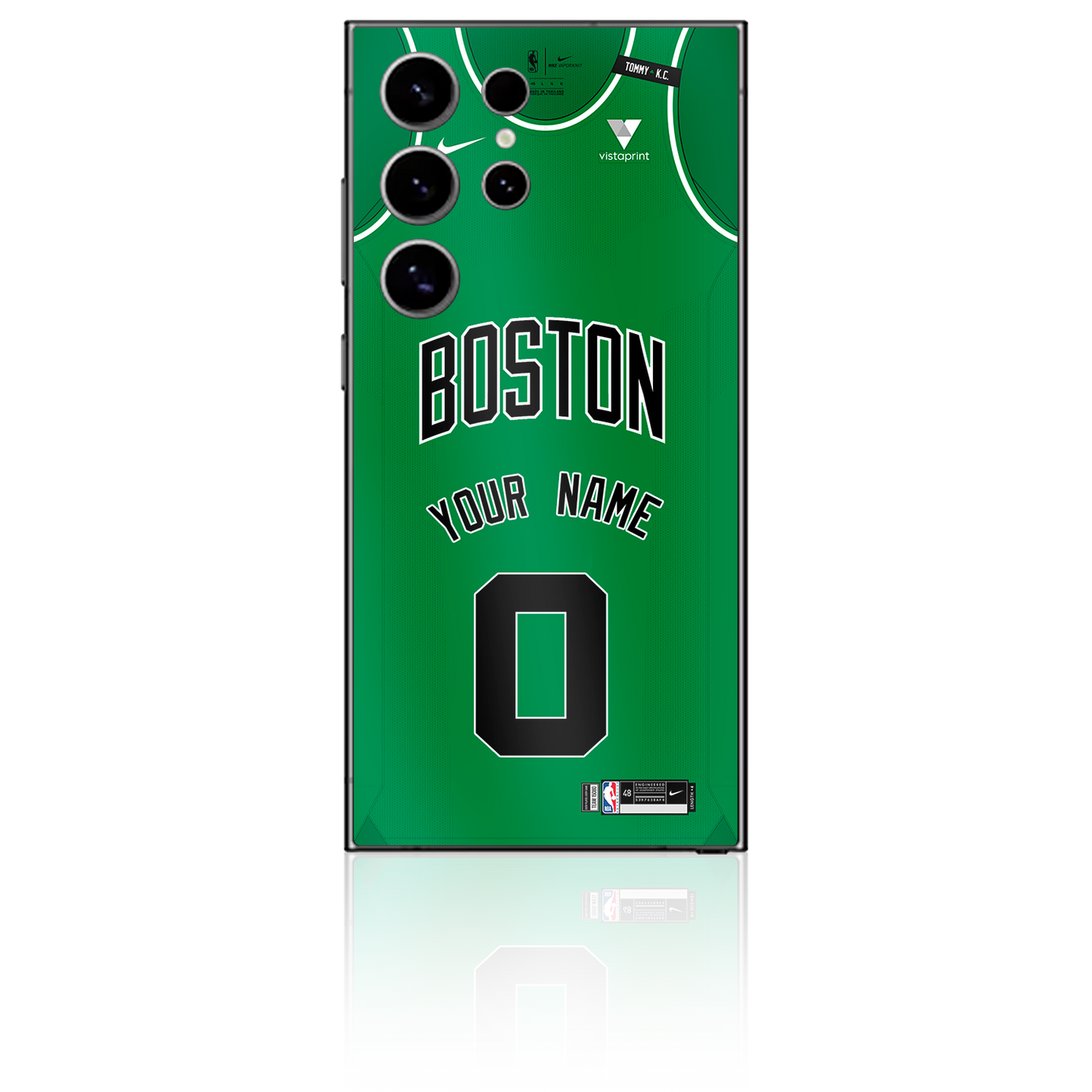 Samsung Galaxy S21, S22, S23, S24, A52, A53, A54, Etc. Skin Personalizado de Boston Celtics para celulares Samsung