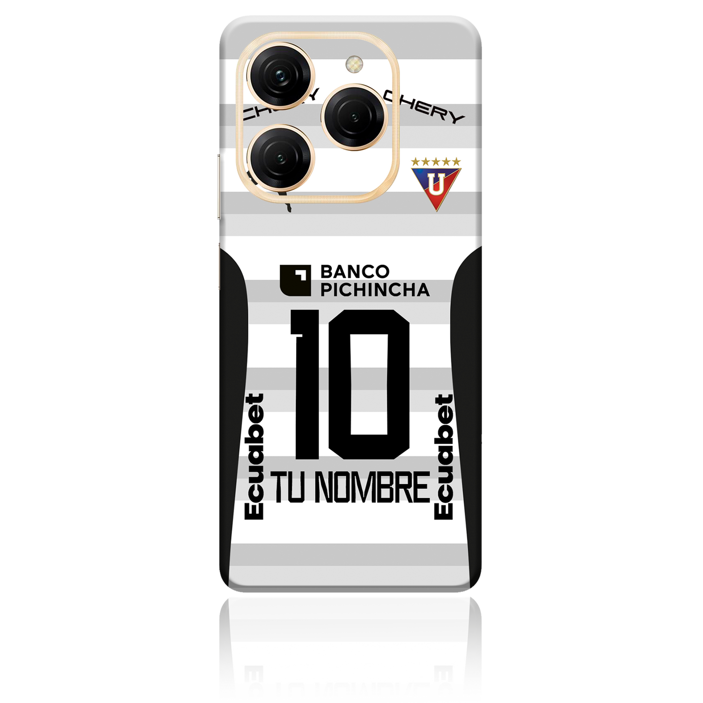 Tecno Skin Personalizado de Liga de Quito para Spark 10, Spark 20, Spark GO, Camon 19, Camon 20 Pro