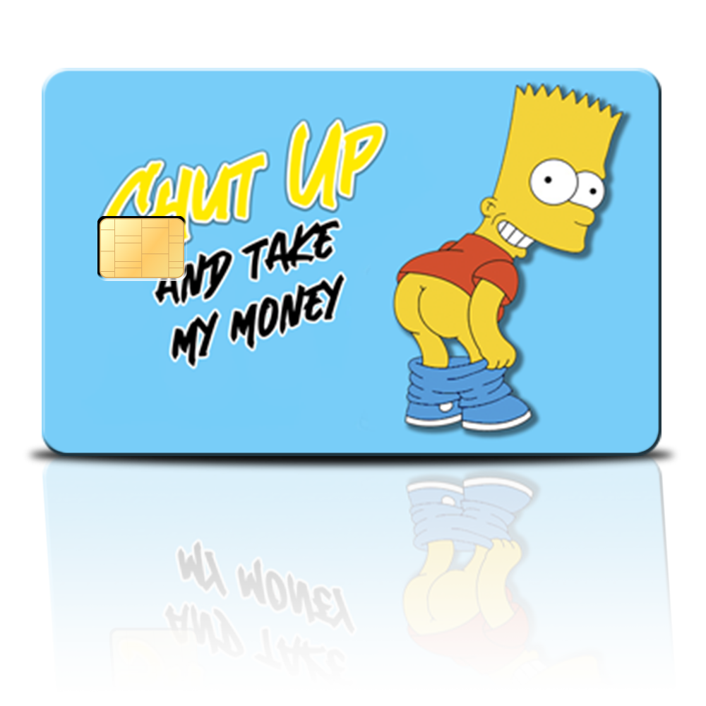 SKINCARD Skinstech® bart shut up Diseño calcomania para tarjeta