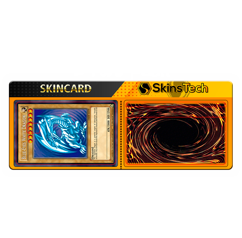 SKINCARD Skinstech® Blue eyes Dragon Design decal for card