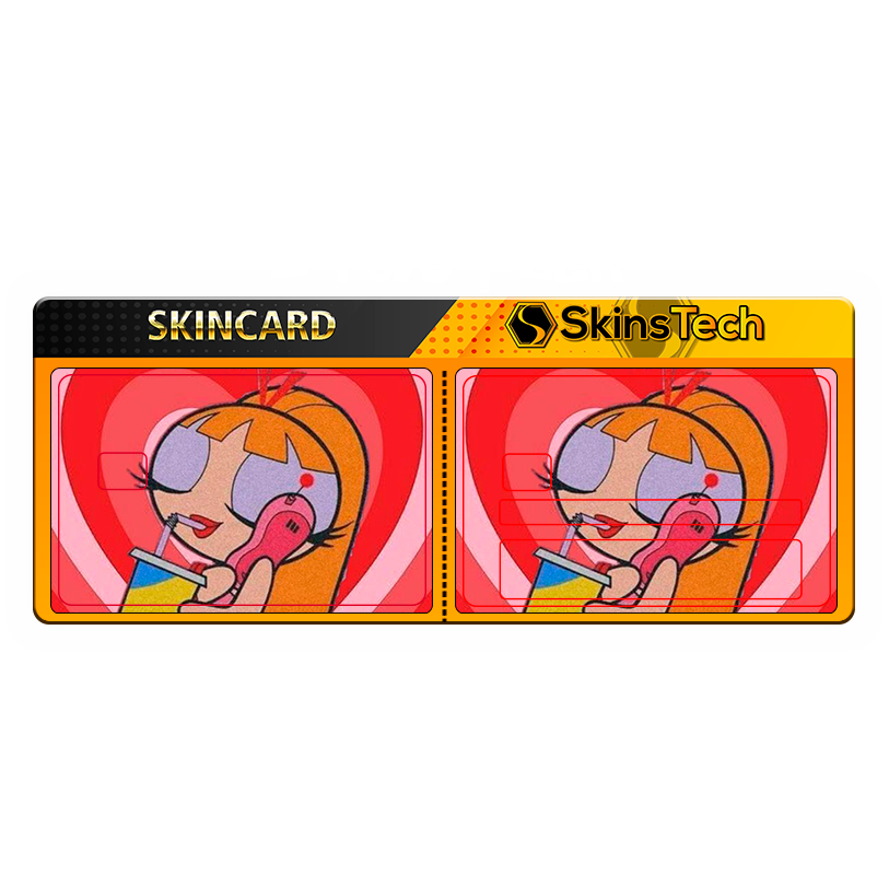 SKINCARD Skinstech® bombon adolescente Diseño calcomania para tarjeta
