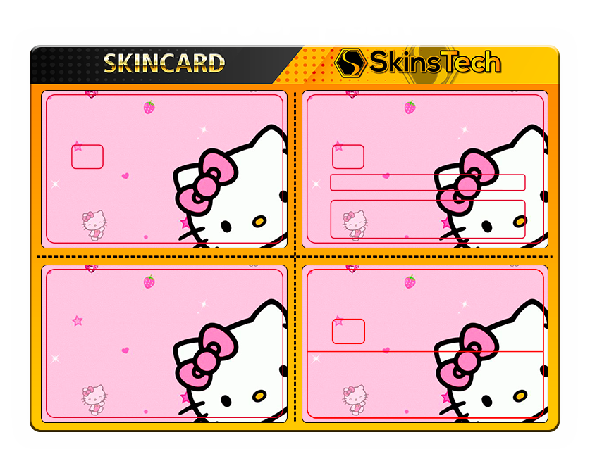 SKINCARD Skinstech® kello kitty 1 Diseño calcomania para tarjeta
