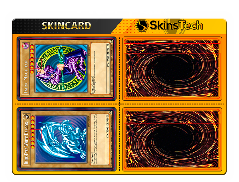 SKINCARD Skinstech® Blue eyes Dragon Design decal for card
