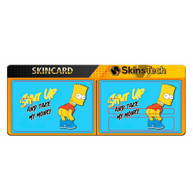 SKINCARD Skinstech® bart shut up Diseño calcomania para tarjeta
