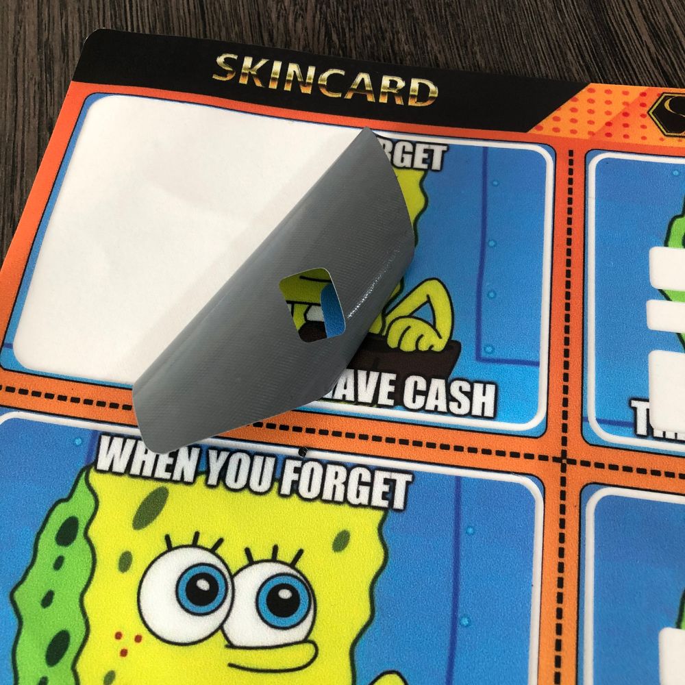 SKINCARD Skinstech® Does this lift me up? Sticker design for card