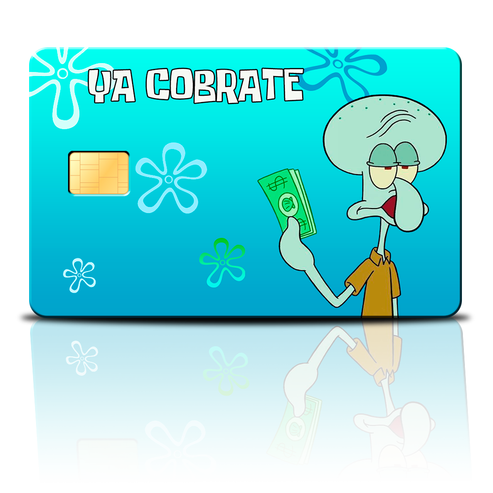 SKINCARD Skinstech® ya cobrate squidward Design decal for card