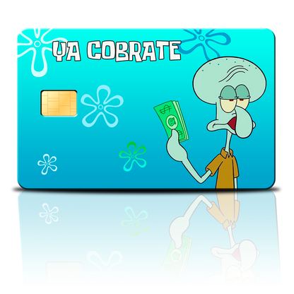 SKINCARD Skinstech® ya cobrate squidward Design decal for card