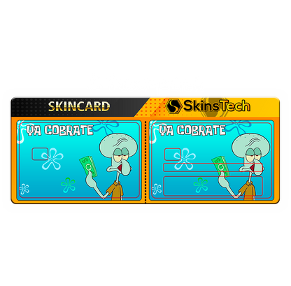 SKINCARD Skinstech® ya cobrate squidward Design decal for card