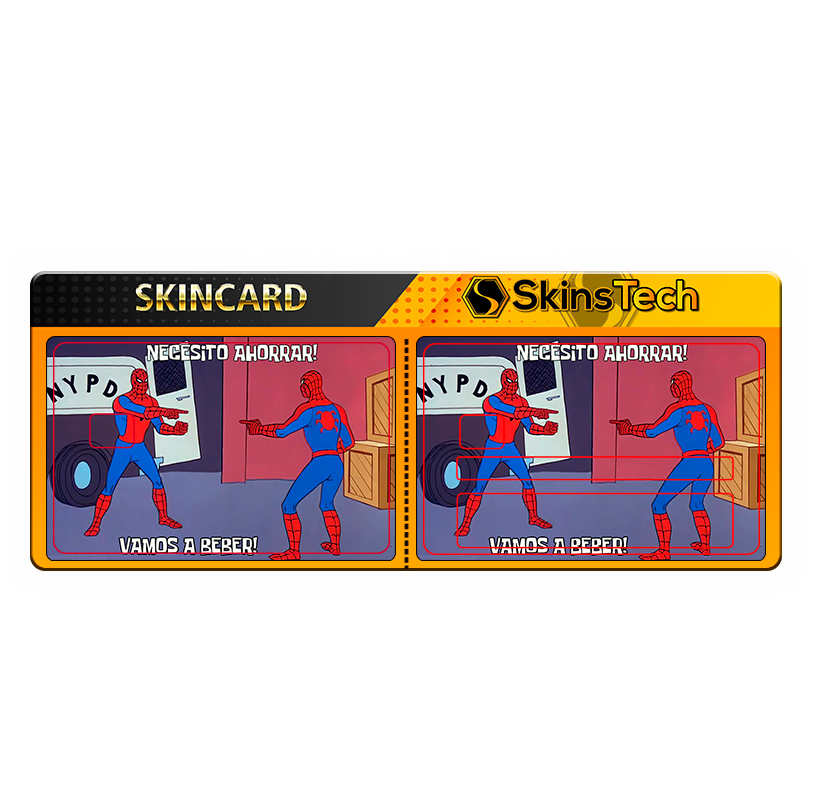 SKINCARD Skinstech® spiderman vamos a ahorrar Diseño calcomania para tarjeta