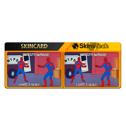 SKINCARD Skinstech® spiderman vamos a ahorrar Diseño calcomania para tarjeta