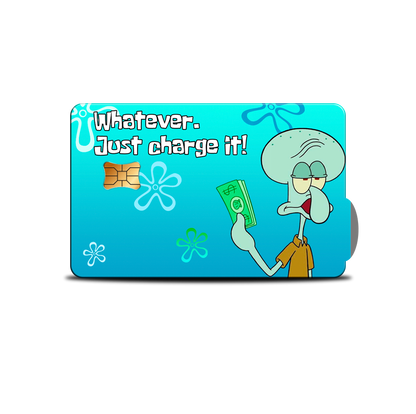 SKINCARD Skinstech® ya cobrate squidward Design decal for card