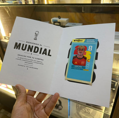 SKINCARD Skinstech® Cromo Mundial Jugadores Diseño calcomania para tarjeta de credito con diseño del mundial 2026