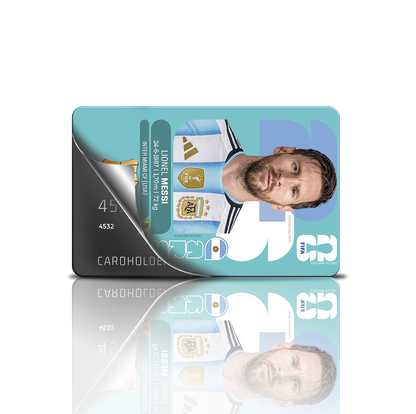 SKINCARD Skinstech® Cromo Mundial Jugadores Diseño calcomania para tarjeta de credito con diseño del mundial 2026