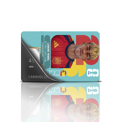 SKINCARD Skinstech® Cromo Mundial Jugadores Diseño calcomania para tarjeta de credito con diseño del mundial 2026
