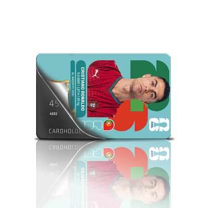SKINCARD Skinstech® Cromo Mundial Jugadores Diseño calcomania para tarjeta de credito con diseño del mundial 2026