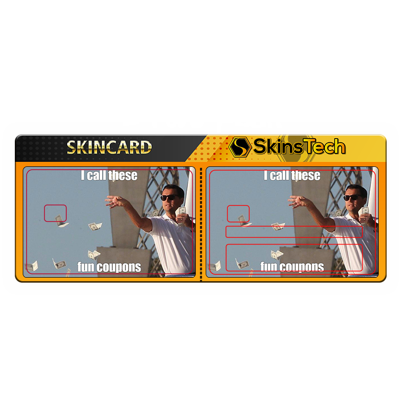 SKINCARD Skinstech® I call these fun coupons Sticker design for card