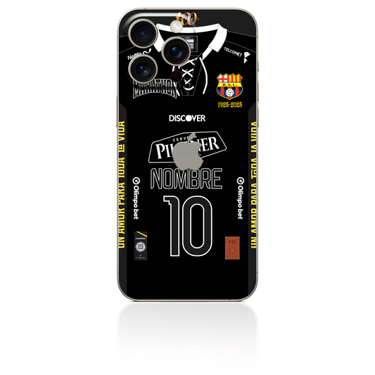 Iphone 11, 12, 13, 14, 15 Pro/Pro Max Skin Personalizado de Bsc 2025 alterno negro para Iphone