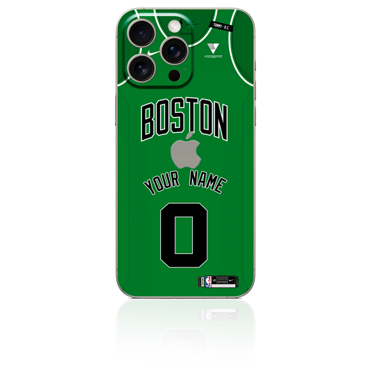 Iphone 11, 12, 13, 14, 15 Pro/Pro Max Skin Personalizado de Boston Celtics para Iphone