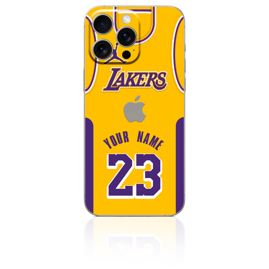 Iphone 11, 12, 13, 14, 15 Pro/Pro Max Skin Personalizado de Los Angeles Lakers para Iphone