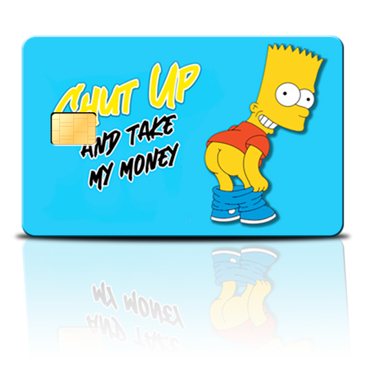 SKINCARD Skinstech® bart shut up Design sticker for card