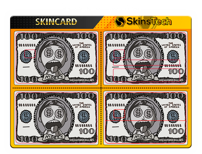 SKINCARD Skinstech® Billete morty Diseño calcomania para tarjeta