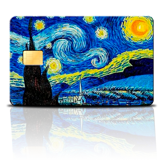 SKINCARD Skinstech® starry night van goh Design sticker for card