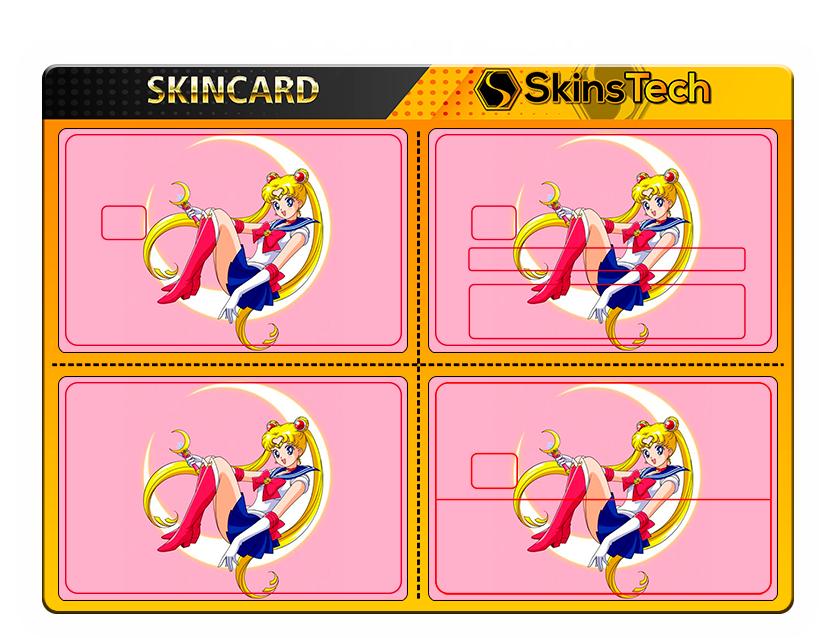 SKINCARD Skinstech® sailor moon Sticker design for card