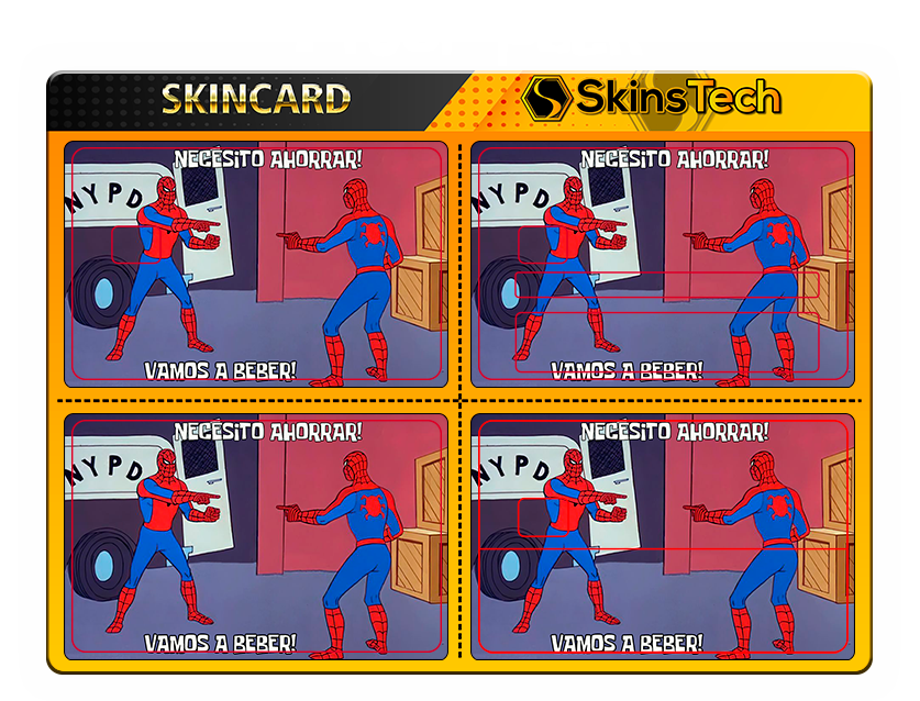 SKINCARD Skinstech® spiderman vamos a ahorrar Diseño calcomania para tarjeta