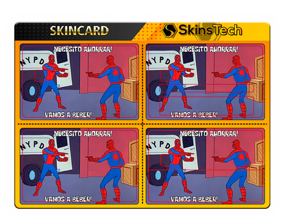 SKINCARD Skinstech® spiderman vamos a ahorrar Diseño calcomania para tarjeta