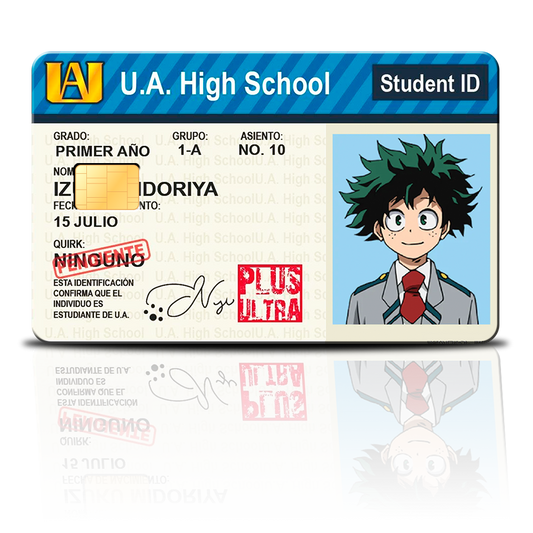 SKINCARD Skinstech® UA high school hero academy Sticker design for card